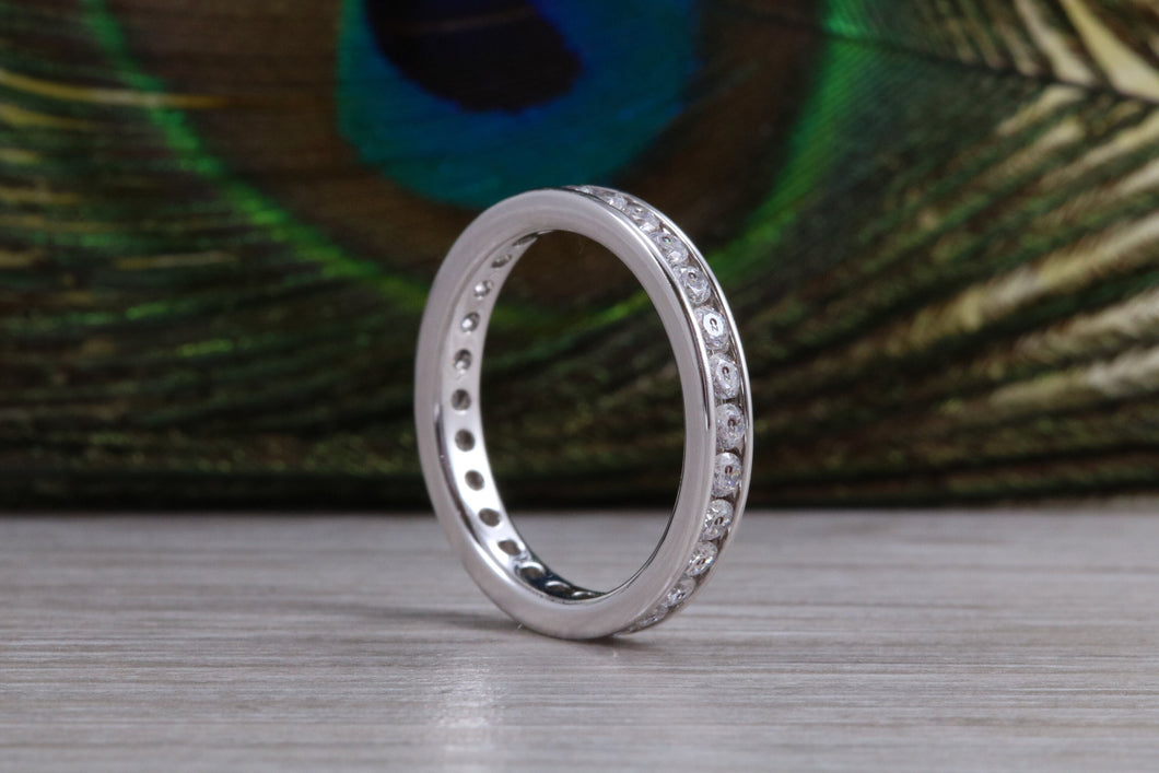 One and Half carat Full circle Round cut Diamond set Ring