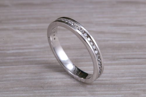 Half carat Diamond set Band in your choice of Precious Metals