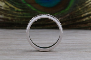Half carat Round cut Diamonds Chanel set Ring, Available in your Choice of Precious Metals