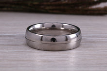 Load image into Gallery viewer, Titanium patterned finish band, light weight and very durable, choice of widths , perfect as wedding band or fashion ring