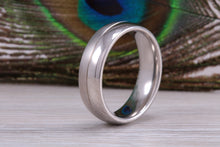Load image into Gallery viewer, Titanium patterned finish band, light weight and very durable, choice of widths , perfect as wedding band or fashion ring