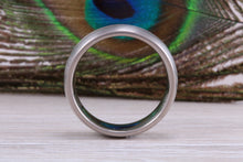 Load image into Gallery viewer, Titanium patterned finish band, light weight and very durable, choice of widths , perfect as wedding band or fashion ring