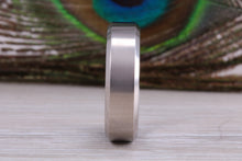 Load image into Gallery viewer, Titanium patterned finish band, light weight and very durable, choice of widths , perfect as wedding band or fashion ring