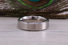Load image into Gallery viewer, Titanium patterned finish band, light weight and very durable, choice of widths , perfect as wedding band or fashion ring