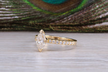 Load image into Gallery viewer, Marquise cut Diamond set 18ct Yellow Gold Engagement Ring