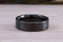 Load image into Gallery viewer, Titanium patterened hammered finish band, light weight and very durable, choice of widths , perfect as wedding band or fashion ring