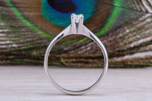 Load image into Gallery viewer, Simple and Dainty Diamond set White Gold Solitaire