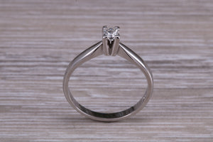 Simple and Dainty Diamond set White Gold Solitaire