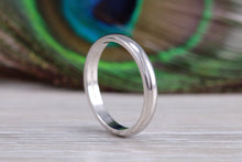 Load image into Gallery viewer, Traditional 3 mm Wide D Profile Platinum Wedding Band