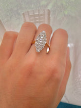 Load image into Gallery viewer, Stunning and beautiful Diamond set dress ring. 2ct Old cut round diamonds,18ct gold. Dress, cocktail, anniversary,statement ring. Ideal gift