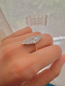 Stunning and beautiful Diamond set dress ring. 2ct Old cut round diamonds,18ct gold. Dress, cocktail, anniversary,statement ring. Ideal gift