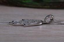 Load image into Gallery viewer, 1.25 carats Diamond set Hamsa Necklace in Platinum