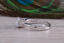 Load image into Gallery viewer, Sterling Silver cubic zirconia set one carat solitaire