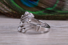 Load image into Gallery viewer, Sterling Silver cubic zirconia set dress ring