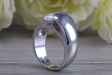Load image into Gallery viewer, Sterling silver Marquise set dress ring, very unique design