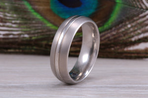 Titanium patterened band, light weight and very durable, choice of widths , perfect as wedding band or fashion ring