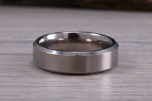 Load image into Gallery viewer, Titanium patterned finish band, light weight and very durable, choice of widths , perfect as wedding band or fashion ring