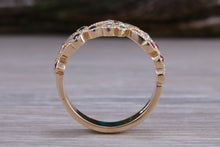 Load image into Gallery viewer, Multi Gemstone Floral Designed Yellow Gold Ring