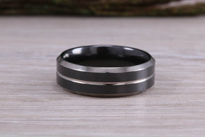 Titanium patterened hammered finish band, light weight and very durable, choice of widths , perfect as wedding band or fashion ring