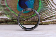 Load image into Gallery viewer, Titanium patterened hammered finish band, light weight and very durable, choice of widths , perfect as wedding band or fashion ring