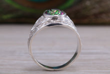 Load image into Gallery viewer, Silver Ring set with Natural Mystic Topaz. November birthstone,Sagittarius Zodiac Gemstone.Perfect birthday or Anniversary Gift.
