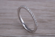 Load image into Gallery viewer, Half Circle Diamond set Platinum Band