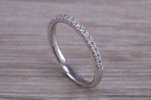 Half Circle Diamond set Platinum Band