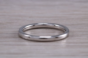 Half Circle Diamond set Platinum Band