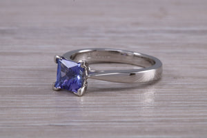 1.25 ct Natural AAA grade Tanzanite Platinum Solitaire