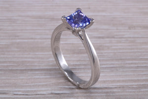1.25 ct Natural AAA grade Tanzanite Platinum Solitaire
