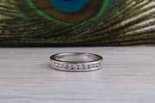 Quarter carat Round cut Diamonds Channel set Ring