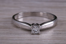 Load image into Gallery viewer, Simple and Dainty Diamond set White Gold Solitaire