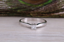 Load image into Gallery viewer, Simple and Dainty Diamond set White Gold Solitaire