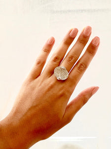 Natural Diamond set ladies Cocktail ring. natural diamonds and 18ct gold. Dress, cocktail, anniversary,statement ring. Perfect Gift idea