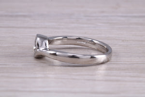 Rub Over Certified Diamond set Twist Shank Solitaire