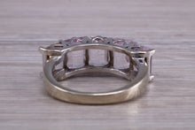 Load image into Gallery viewer, Five stone Morganite set White Gold Ring
