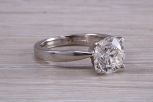 Two carat Forever One Moissanite Diamond Solitaire