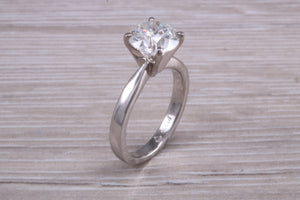 Two carat Forever One Moissanite Diamond Solitaire