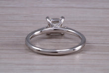 Load image into Gallery viewer, One carat Square Princess cut Moissanite Diamond Solitaire