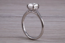 Load image into Gallery viewer, One carat Square Princess cut Moissanite Diamond Solitaire