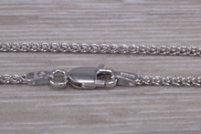 Load image into Gallery viewer, Emerald and Diamond Halo set 18ct White Gold Necklace