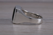 Load image into Gallery viewer, Large Chunky Natural Black Onyx set Ring