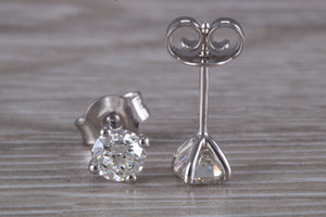 Timeless Diamond Solitaire Stud Earrings