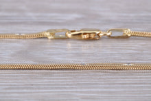 Load image into Gallery viewer, Flat Diamond cut 18ct Yellow Gold Chain, Solid and Weighty Feel