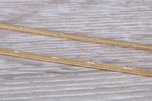 Load image into Gallery viewer, Flat Diamond cut 18ct Yellow Gold Chain, Solid and Weighty Feel