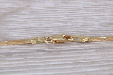 Load image into Gallery viewer, Flat Diamond cut 18ct Yellow Gold Chain, Solid and Weighty Feel