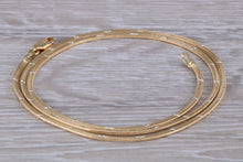 Load image into Gallery viewer, Flat Diamond cut 18ct Yellow Gold Chain, Solid and Weighty Feel