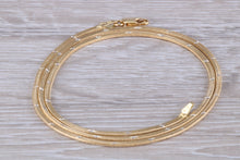 Load image into Gallery viewer, Flat Diamond cut 18ct Yellow Gold Chain, Solid and Weighty Feel