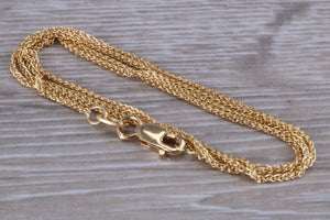 18ct Yellow Gold Spiga Chain, Your Choice of Lengths