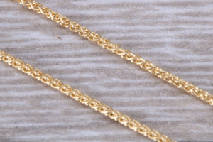18ct Yellow Gold Spiga Chain, Your Choice of Lengths